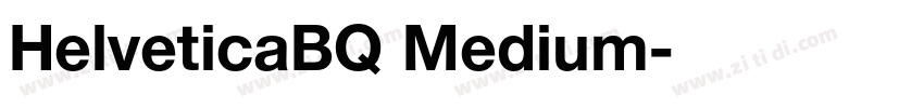 HelveticaBQ Medium字体转换